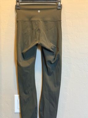Lululemon Olive Leggings with Logo